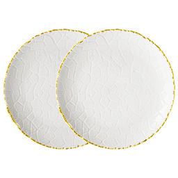 НАБОР ТАРЕЛОК ЗАКУСОЧНЫХ LEFARD CHARM 2 ШТ. 19*2,5 СМ (С ЗОЛОТОЙ ЛИНИЕЙ)
