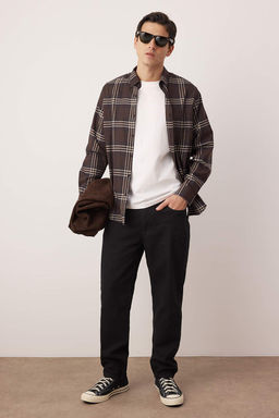 TRENDYOL MAN Siyah %100 Pamuk Relax Fit Boyfriend Jeans Kot Pantolon TMNAW23JE00076 - Trendyolmilla фото 14