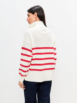 Джемпер F322-15115 white-red - Fine joyce фото 8