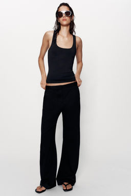 CAMISETA POLIAMIDA TIRANTE ANCHO / Negro