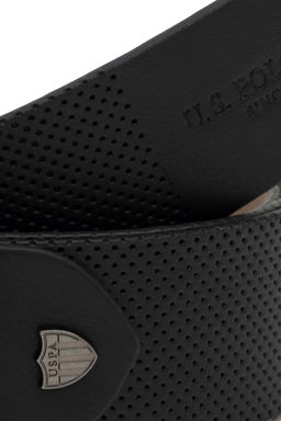 Мужской черный пояс - U.s. polo assn фото 4