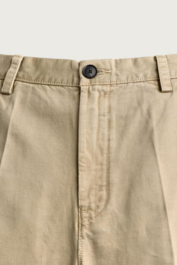 PANTAL?N CHINO RELAXED FIT LAVADO / Beige - Zara фото 9