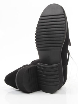 06-DLG05-3 BLACK Туфли женские (натуральная замша)