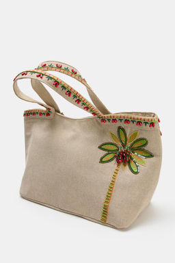 BEADED MAXI TOTE BAG - Zara фото 2