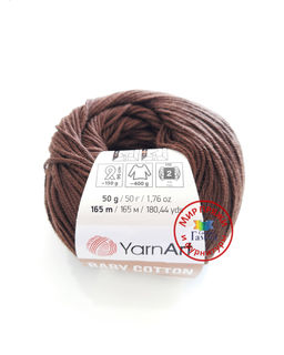 Беби коттон (Baby cotton) пряжа YarnArt 50%хлопок 50%акрил10x50г/165м