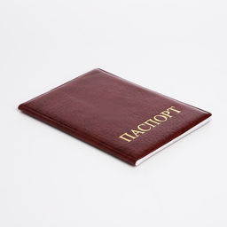 Цена за 2 шт. Обложка для паспорта, искусственная кожа, тиснение золотого цвета, бордовая