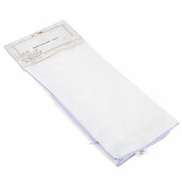 Наперник пуходержащий 40х40см "Облако", тик смесовый (80% хлопок / 20% п/э), 147г/м2, с кантом на молнии, упаковка ПВД-еврослот 14,5х23 см, т.м. "Домашняя мода" (Россия)