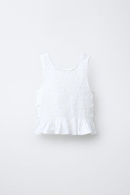 TOP GOMAS LAZOS / Blanco