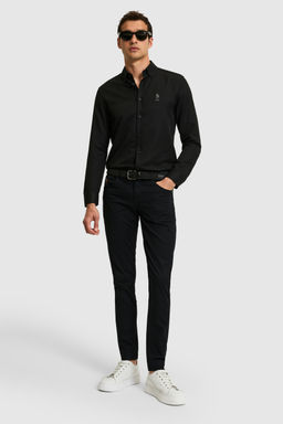 Erkek Slim Fit Siyah Kanvas / Chino Pantolon - U.s. polo assn фото 3
