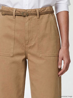Джинсы Carrot Fit женские с поясом
