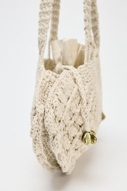 CROCHET SHELL BAG - Zara фото 4
