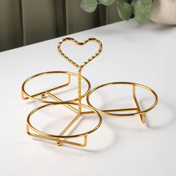 Менажница стеклянная Сердце, 500 мл, 13?20,5 см, 3 шт