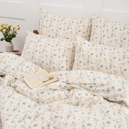 КПБ Чистый хлопок, 2,0 спальный с простыней на резинке, наволочки 50х70, поплин, 100% хлопок, Сердечки ВБ Пододеяльник 177х215; простыня 160х200х25; наволочка 50х70 (2шт) 2,0 спальный с простыней на резинке 160х200х25 - Традиция фото 11