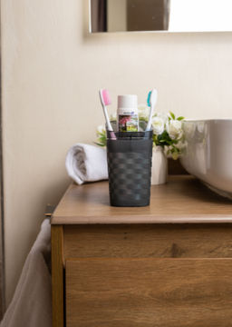 Стакан для зубных щеток Glam графит