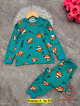 Пижама для девочки с принтом