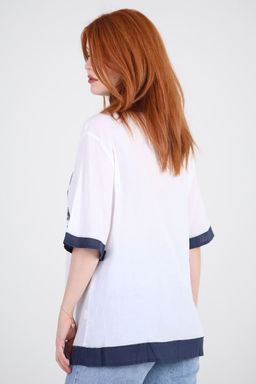 Рубашка женская летняя с орнаментом - Almond фото 3