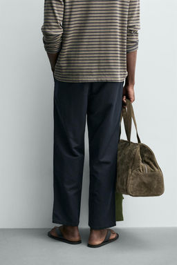 PANTAL?N FLUIDO STRAIGHT FIT / Marino - Zara фото 3