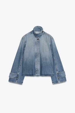 TRF HIGH NECK DENIM JACKET - Zara фото 6