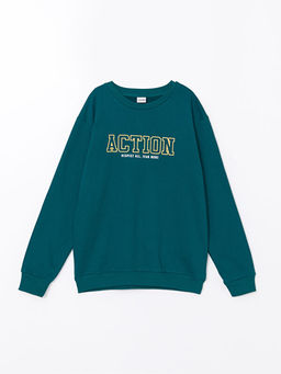 Bisiklet Yaka Erkek ?ocuk Sweatshirt