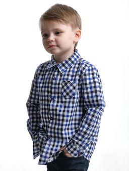 Рубашка для мальчика UD 6087 син.кл - Mini maxi фото 4