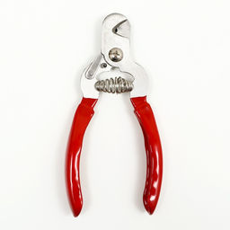 Когтерез-секатор с объемными прорезиненными ручками, отверстие 13 мм, красный - Пижон фото 3