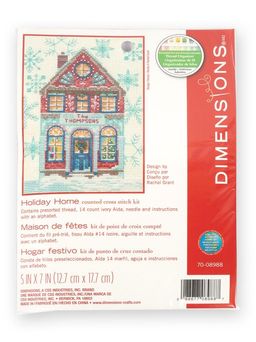 Набор для вышивания DIMENSIONS 70-08988 Праздничный дом 17.7 x 12.7 см