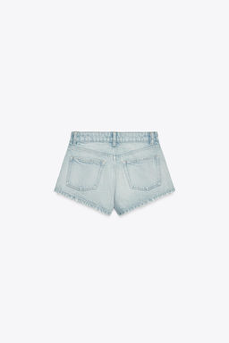MID-WAIST TRF MINI DENIM SHORTS - Zara фото 20