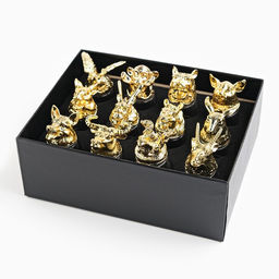 Подарочный набор рюмок-перевертышей «Лучшему мужчине», на 12 персон, рюмка 30 мл, стекло, металл, цвет золотой