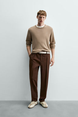 JERSEY RELAXED FIT ALGOD?N / Marr?n claro
