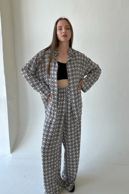 Костюм женский SET001/13/Серый, черный, белый - M&G all natural фото 3