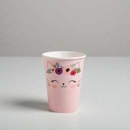 Цена за 10 шт. Стакан для цветов Котик, 350 мл