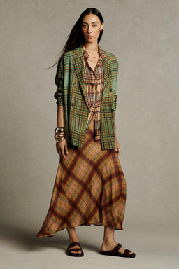ZW COLLECTION FLOWY CHECK BLAZER