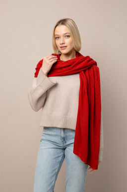 Палантин из акрила и кашемира - Модные истории фото 4