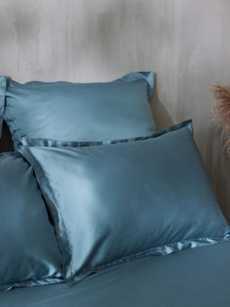 Наволочка SL Home Tencel, 50?70+3 см, серо-голубая, тенсель, эвкалиптовое волокно 100% - Sima-land home фото 4