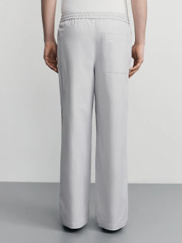 Брюки relax со льном / Zarina  фото 5