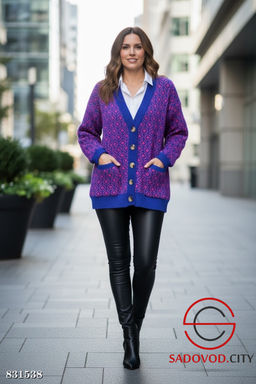Кардиган женский на пуговицах