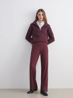 Standart Fit Geni? Pa?a Kad?n Pantolon