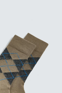 ARGYLE WOOL SOCKS