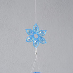 Цена за 2 шт. Музыка ветра металл, пластик "Цветок в круге" 4 трубки 35 см,