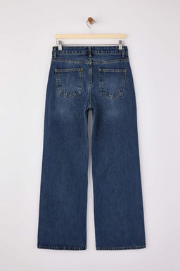 Koyu Mavi Normal Bel Genis Paca Wide Leg Jeans TWOSS26JE00042