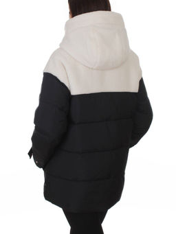 7716 BLACK/WHITE Куртка зимняя женская (150 гр. синтепон)