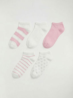 Desenli Kad?n Patik ?orap 5li