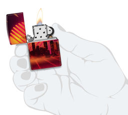 Зажигалка ZIPPO Кибергород | Cyber City 48505  фото 5