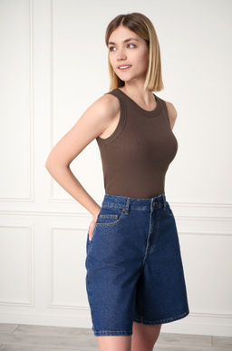 Женская майка-топ в рубчик Happyfox