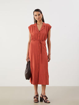 Beli Ku?akl? B?zgl? G?mlek Elbise