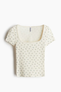Camiseta de canal? con ribete de picot - H&m фото 4