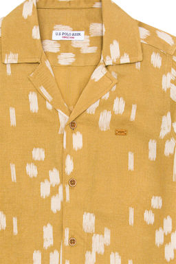 U. S. Polo Assn Рубашка светло-коричневого цвета с коротким рукавом для мальчика - U.s. polo assn фото 7