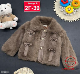 шуба для девочки на пуговицах - Bruno фото 4