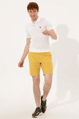 Мужские шафрановые бермуды капри - U.s. polo assn фото 8