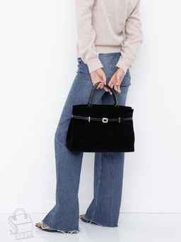 Сумка женская кожаная 91156SMS black Velina Fabbiano-Safenta в Новосибирске